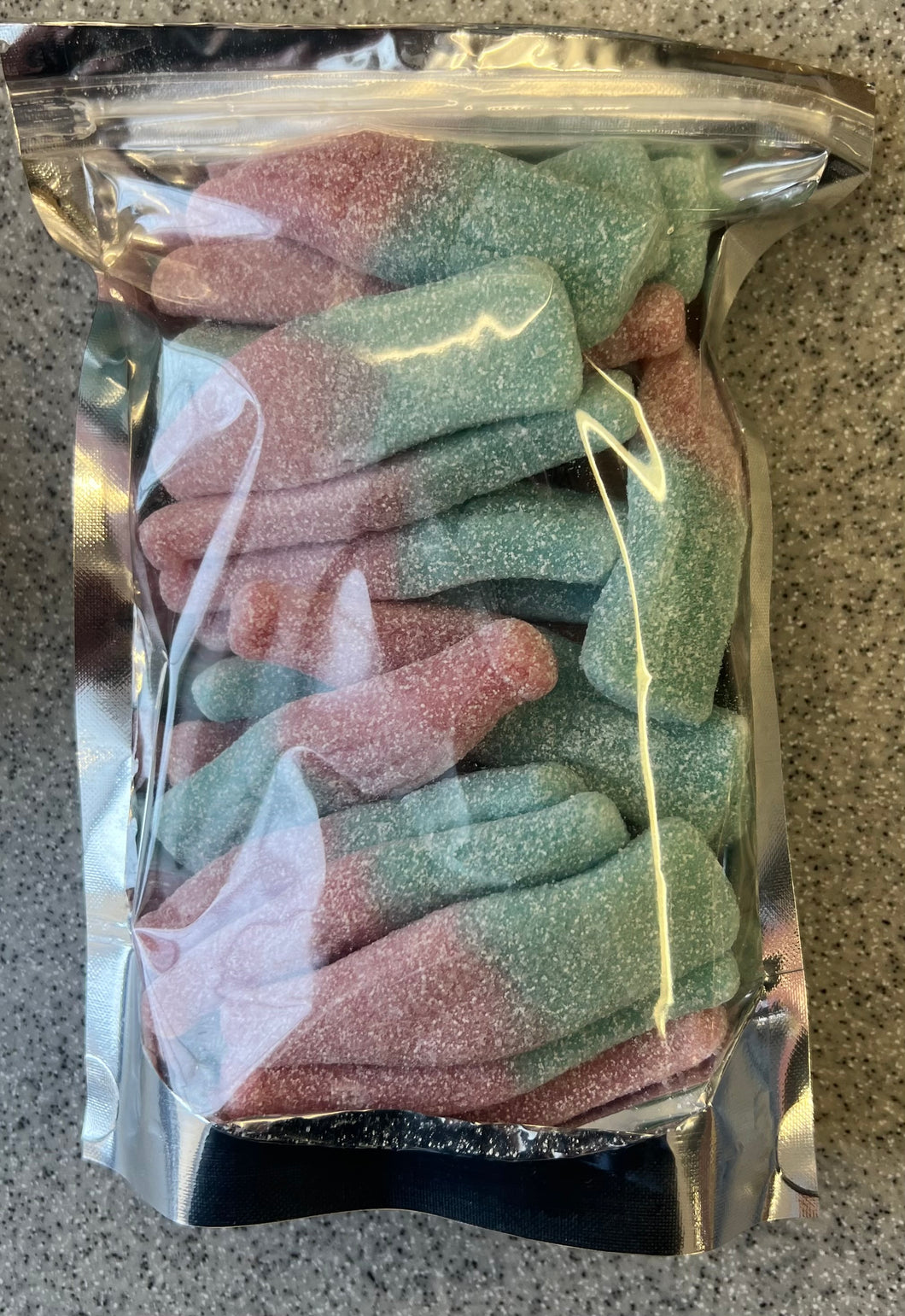 KINGSWAY JUMBO FIZZY BUBBLEGUM BOTTLES  BAG